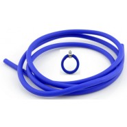 Siliconen buna koord rond ± 4mm - Blauw